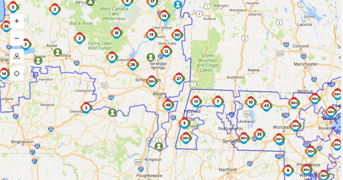 national grid substation location map